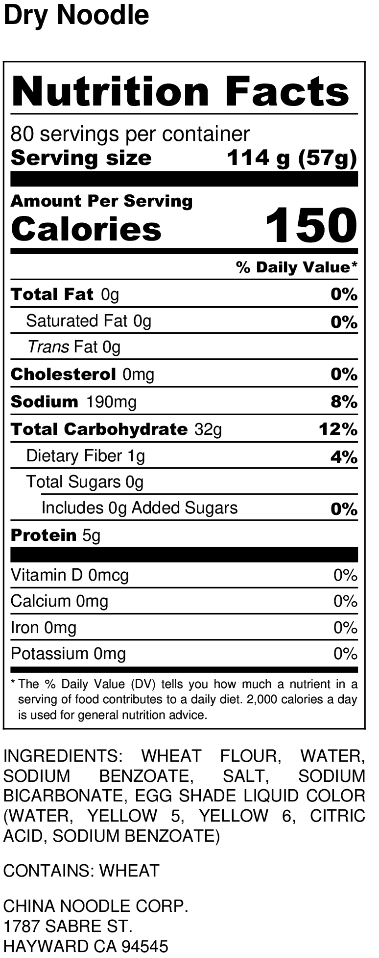 Nutrition Facts